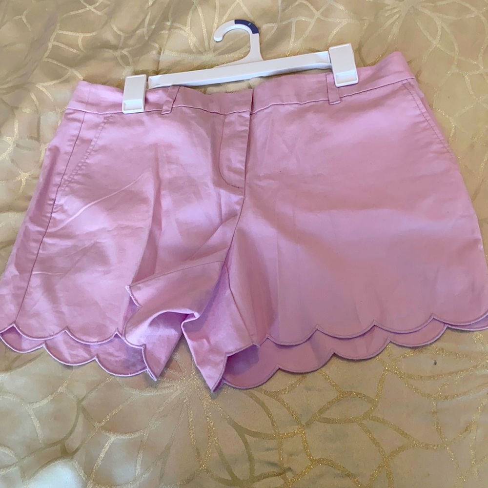 Lavender scallop shorts